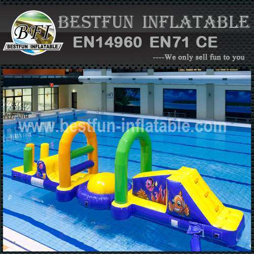 Crazy fun inflatable water park