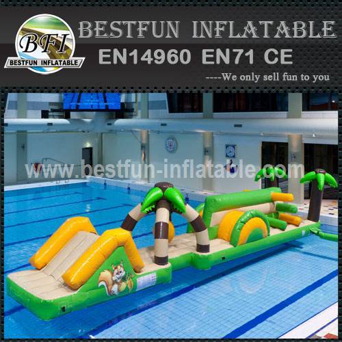 Custom-made inflatable water slide park