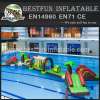 Inflatable wet slide water park