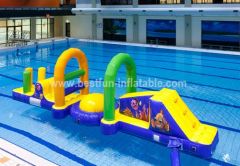 Contemporary kid's inflatable water park