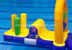 Contemporary kid's inflatable water park