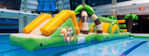 Custom-made inflatable water slide park