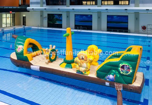 Floating inflatable climbing water toys