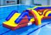 Inflatable climbing wall for water park