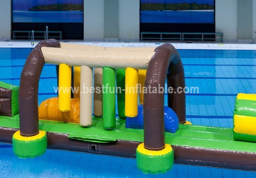 Inflatable wet slide water park