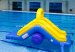 Hostile inflatable water park slide