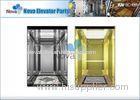 Luxury Machine Room Elevator Cabins , Mirror Stainless Steel Lift Cabin