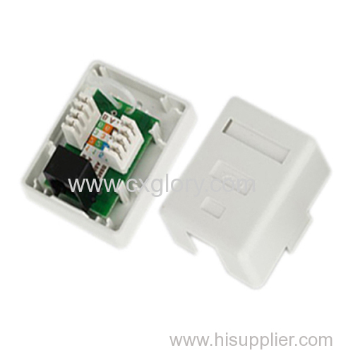 Single Port Cat. 5e RJ45 Surface Box