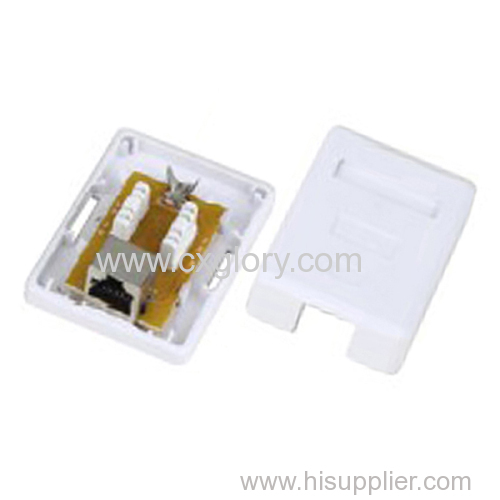 Shielded Cat. 6 RJ45 STP Surface Box