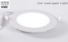 18W Round Non-Dimmable LED Recessed Ceiling Panel Lights Natural White
