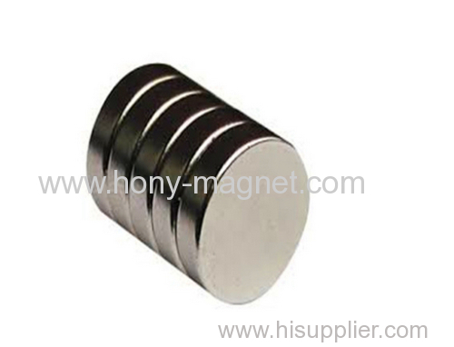 Sintered neodymium permanent magnet disc