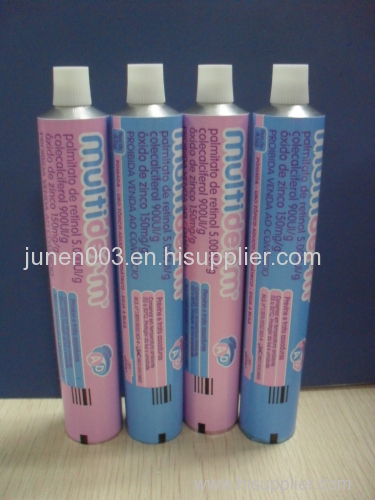 Soft aluminum hair cream tube