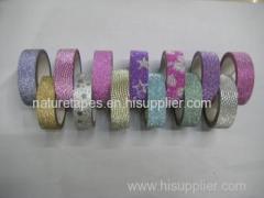 Glitter adhesive tape for decoration