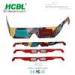 Custom Paper Anaglyph 3D Glasses With Full Color Logo For 3D Theater