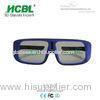 Auto - stereoscopic Films Imax 3D Glasses / Eyewear With Purple Full Covering Frame