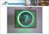 Electric Elevator Control System , AC12V / AC24V Lift Electric Button With Green Light