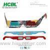 Rainbow Anaglyph Red Cyan Stereoscopic Paper 3d Glasses For Cinema / Home Theater