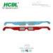 Comfortable Disposable Passive Polarized Paper 3d Glasses / Stereo Anaglyph Glasses