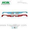 Comfortable Disposable Passive Polarized Paper 3d Glasses / Stereo Anaglyph Glasses