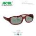 Sexy Eco - friendly Leopard PC Frame Circular Polarized 3D Glasses Red Blue