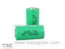 6V 2CR-1/3N 160mAh Lithium Cylindrical Li-Mn Battery for GPS tracking, Teal time clock