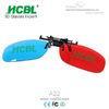 Clip On Complementary Colorful Anaglyph 3D Glasses / Eyewear Disposable 140* 42mm