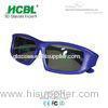 Purple Recyclable Amusement Park Glasses Circular Polarized For 3D Motion Pictures