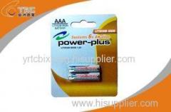 Primary Lithium Iron Battery LiFeS2 1.5V AAA / L92 with High Rate 2700 mAh