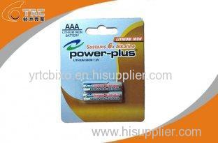 Primary Lithium Iron Battery LiFeS2 1.5V AAA / L92 Power Plus Battery for MID, E-book