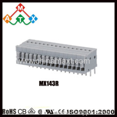 90 degree PCB spring terminal block connector