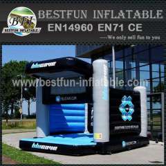 Bounce house with raincover