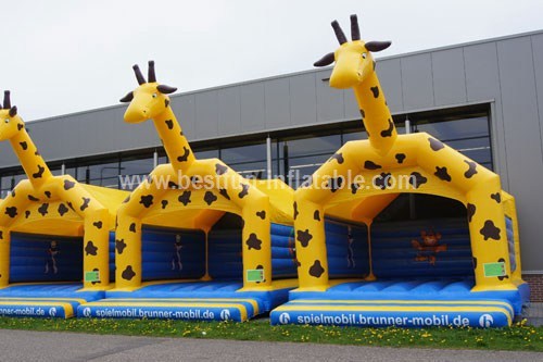 Castle inflatable giraffe custom