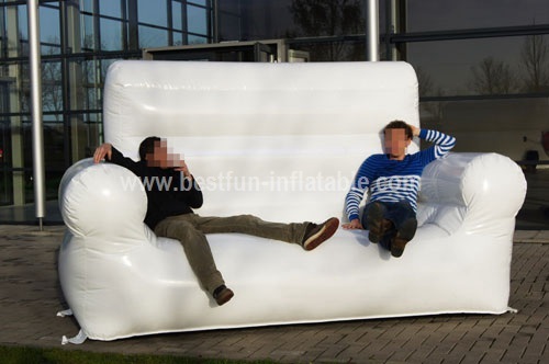 Inflatable blowe White Sofa