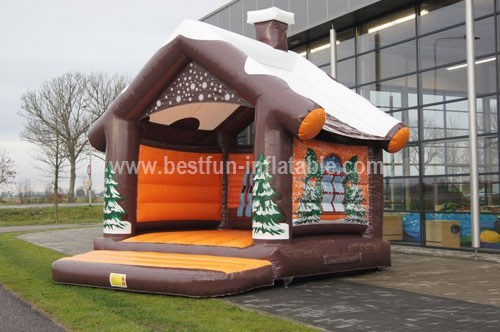 Inflatable castle house for Christmas custom