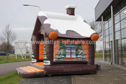 Inflatable castle house for Christmas custom