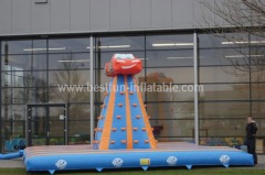 Inflatable climbing tower measurement