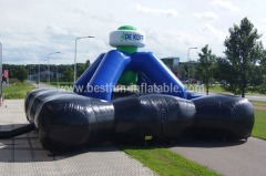 Inflatable dome lasergame measure