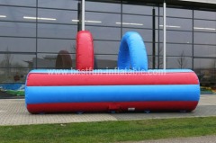 Inflatable tunnel crawl red blue custom