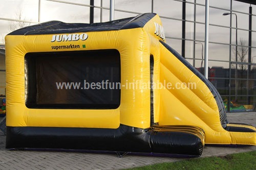 Unique jump inflatable bouncy slide