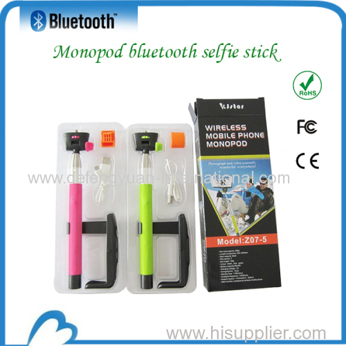 Remote handheld cellphone selfie camera monopod