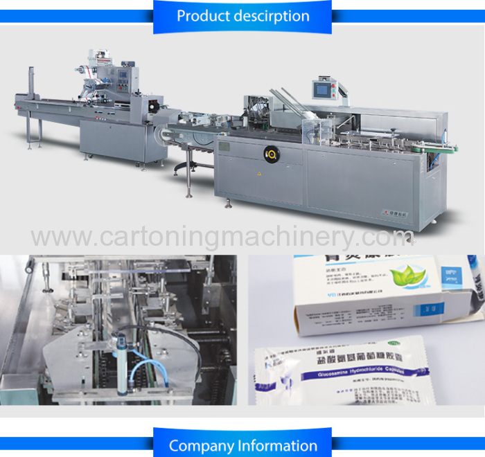 Automatic Pillow Packing And Cartoning Machine Production Line