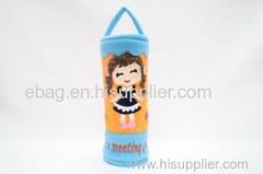 lovely cartoon plush 8#girl cylindrical pencil bags