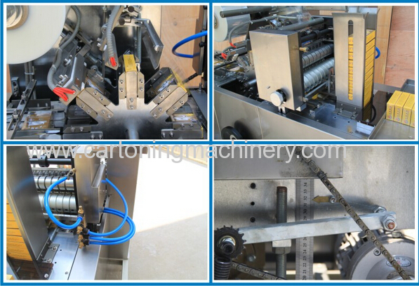 Automatic cellophane overwrapping machine