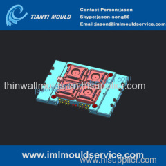 high speed plastics IML thin wall injection mold / IML thin wall moulded