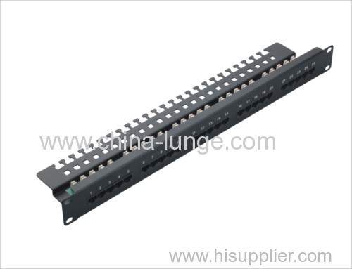 krone cat5e Patch Panel RJ45 UTP 8p8c unshielded 24 ports CE/ROHS/REACH