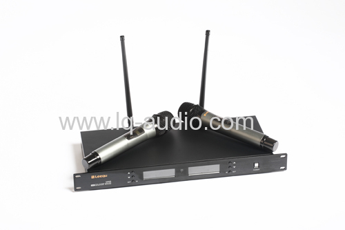 UHF 4x wireless microphones meeting system