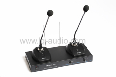VHF 2x wireless microphones