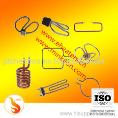 Tubular heating element for water heater