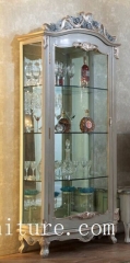 Glass china cabinet wooden china cabinet scallop wood corner china cabinet