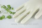 White color synthetic vinyl gloves , stretchable vinyl medical exam gloves